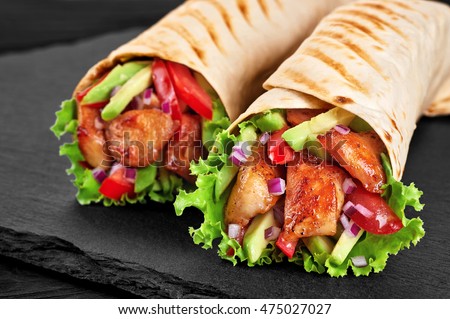 Similar – Image, Stock Photo Vegetable tortilla wraps