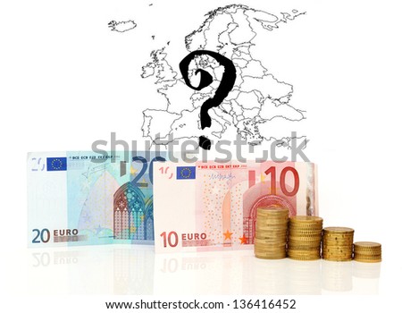 concept of euro zone survive with money