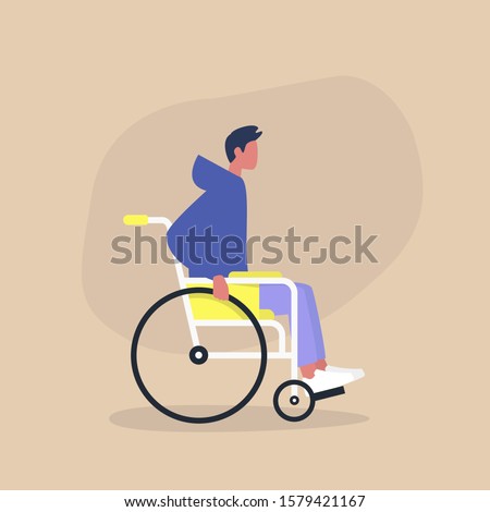 Similar – Image, Stock Photo view of wheel chair for use by physically challenged or handicapped people