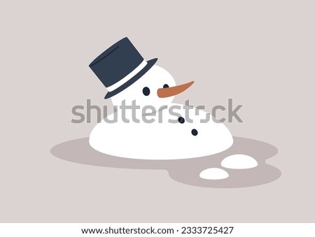 Melting Snowman Clipart | Free download on ClipArtMag