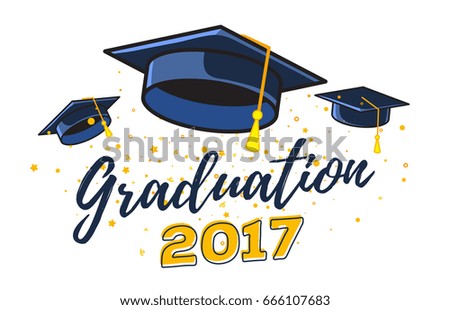 graduation card illustration download