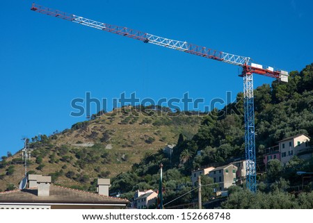urban construction crane