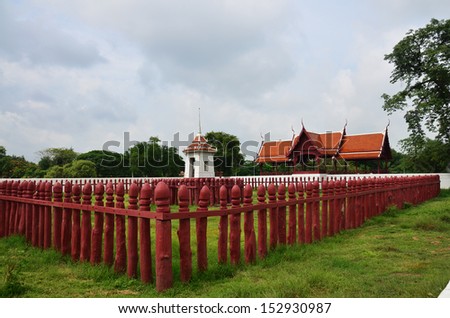Ayutthaya Wangchgag the corral or Ayutthaya Elephant Palace & Royal Kraal or Ayutthaya Elephant Camp / Thailand