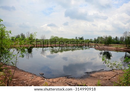 Reflection and Effects Environmental from Water contaminated with Chemicals and oil and This wastewater occur from disposal of Industrial waste and old oil to natural water sources of illicit.