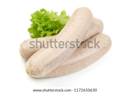 Similar – Image, Stock Photo Pair of Bavarian veal sausages