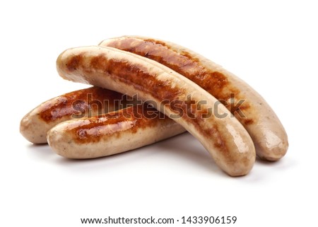 Similar – Image, Stock Photo German white sausage in ceramic bowl. Bavarian veal sausage. Traditional food