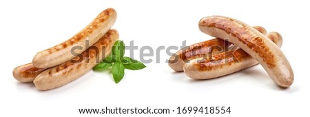 Similar – Image, Stock Photo German white sausage in ceramic bowl. Bavarian veal sausage. Traditional food