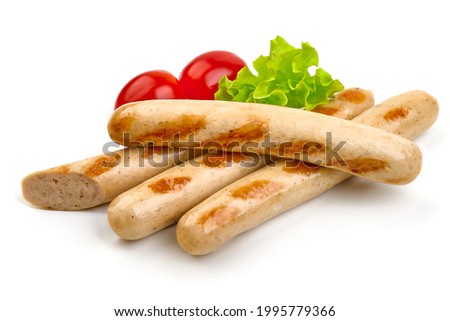 Similar – Image, Stock Photo Pair of Bavarian veal sausages