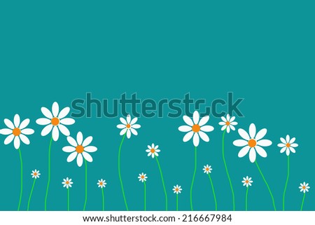simple daisy flower purple background for design
