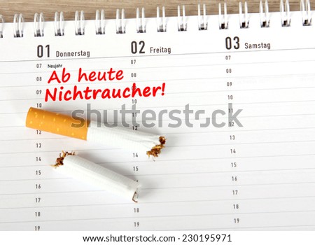 From today non smoking!