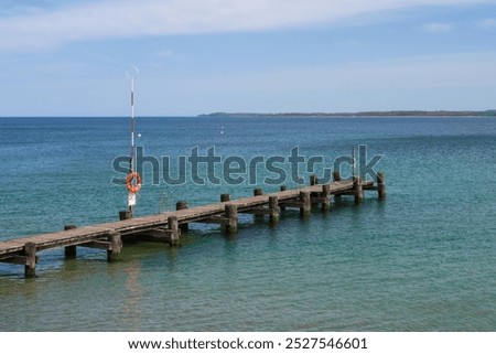 Image, Stock Photo Boat landing stage