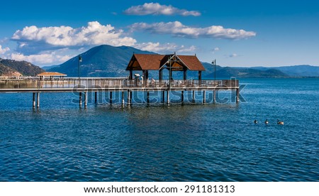 Clear Lake, CALIFORNIA/UNITED STATES - MAY 23, 2015: Clear Lake photographed on May 23, 2015 in California.