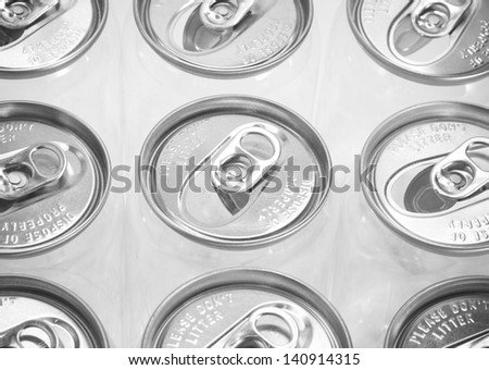 Drink can on white background