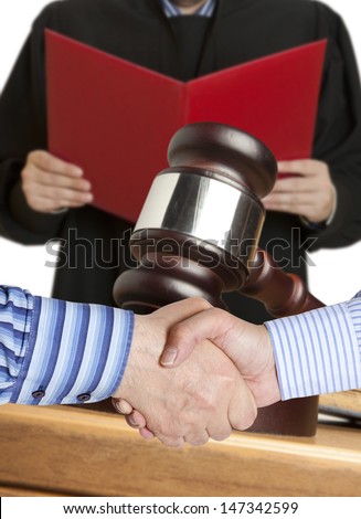 Settlement agreement against the background of judge