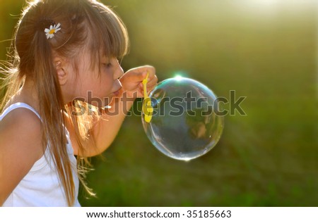 Similar – Image, Stock Photo Marguerite in wind and sun