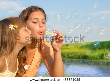 Similar – Image, Stock Photo Marguerite in wind and sun