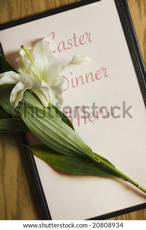 Easter lily on menu