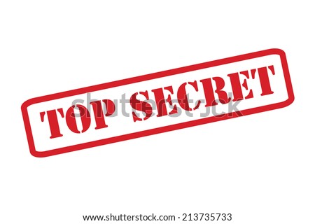 'TOP SECRET' Red Stamp vector over a white background.