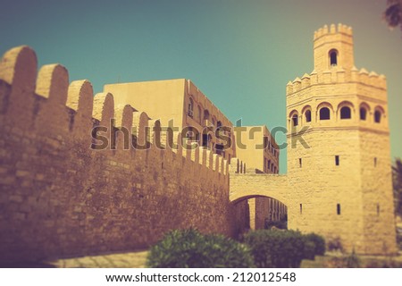 Monastir, Tunisia. Filtered image:cross processed vintage effect.