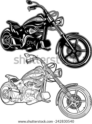 two motorcycles