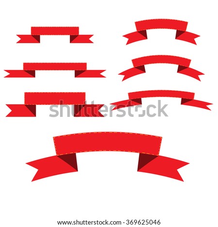 Ribbon Banner Stock Vector Illustration 369625046 : Shutterstock