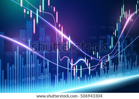 Stock exchange concept, vector background