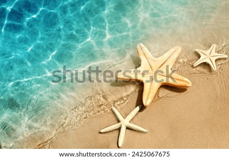 Similar – Image, Stock Photo Blue water in summer with blue sky and sunshine in a bay in Foca on the Aegean Sea in Izmir province, Turkey