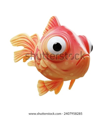 Similar – Image, Stock Photo Big fish with red tail in plate