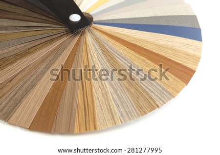 Decorative wood palette guide. Interior design.