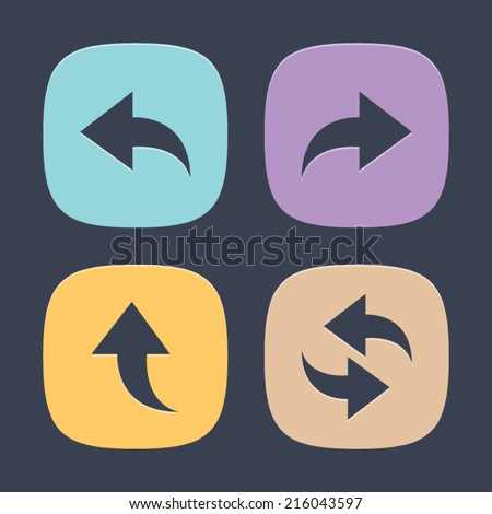 Arrow buttons set