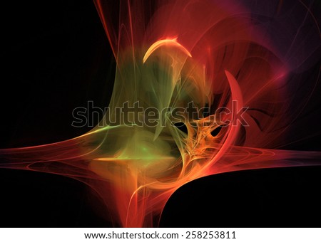 Abstract Glowing Cosmo Background