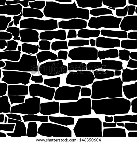 Seamless Texture Of Stone Wall Stock Vector Illustration 146350604 ...