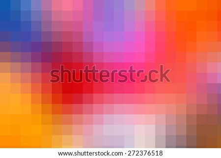 Large pixels colorful bright background. Pixel blur backdrop