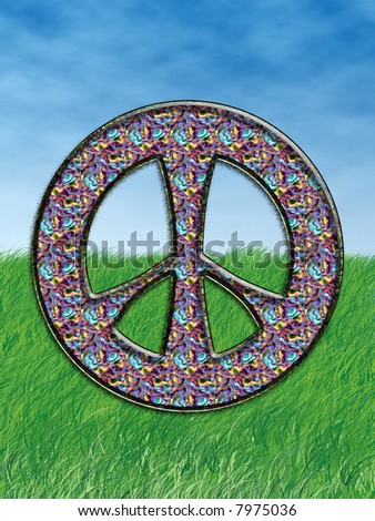 Peace And Love Hippie Symbol