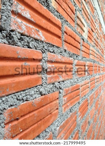 new brick wall whit mobile