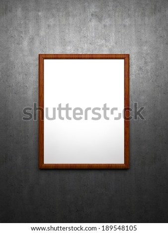 Blank Painting - Wood Frame, mockup