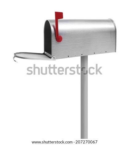 Empty Metallic Mailbox Stock Photo 207270067 : Shutterstock