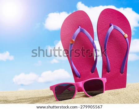 Flip-flops and sunglasses