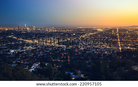 Last Light on the City, Los Angeles, California