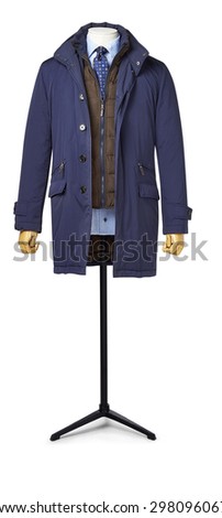 mens suit isolated on white. with a clipping path.
