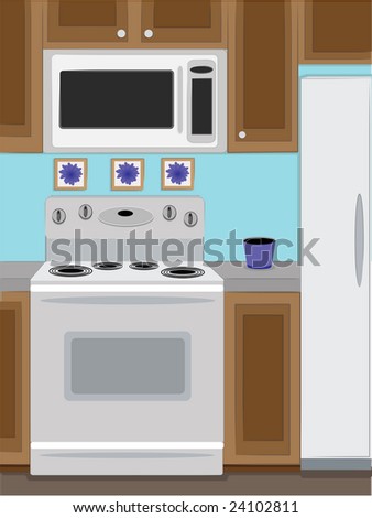 Home Kitchen oven and microwave