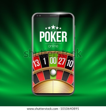 Vector Online Poker casino banner with a mobile Samsung Galaxy S8 S9?, chips playing cards and dice. Luxury Banner Jackpot Online Casino. New model Smartphone advertising poster Samsung Galaxy S8 S9