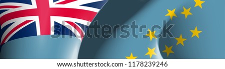 3d illustration festive banner with state flag of The Republic of Tuvalu. Card with flag and coat of arms Happy Republic of Tuvalu Day 2018. picture banner October 1 of foundation day