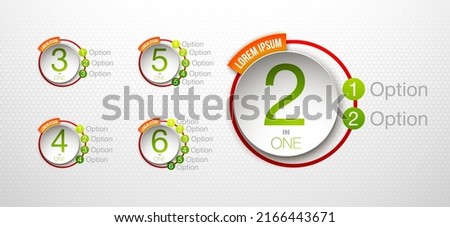 Logo Design Illustration Set Sign Numbers 