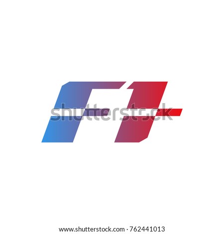 New Spare unused Logo FIA Formula 1 Isolated white background. Vector Illustration Sign F1. Vector banner new logotype FIA Formula One Group icon. Logo F1 Grand Prix icon logotype World Championship.