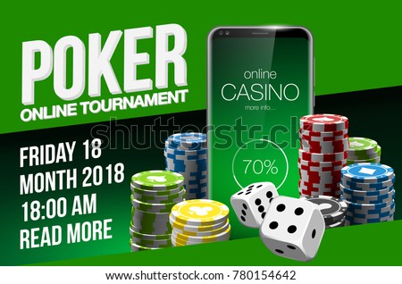 Vector Online Poker casino banner with a mobile Samsung Galaxy S8 S9, chips playing cards and dice. Luxury Banner Jackpot Online Casino. New model Smartphone advertising poster Samsung Galaxy S8 S9