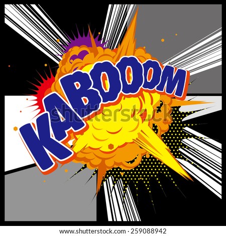 Comic sound effect-KABOOM