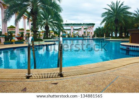 Stock Photo - beautiful outdoors Swimming pool