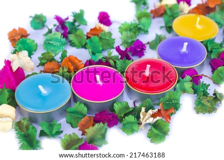 Scented candles - Stock Image