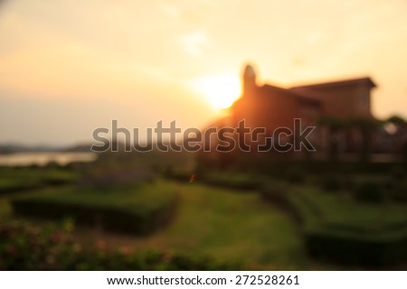 blur resort landscape abstract lighting background